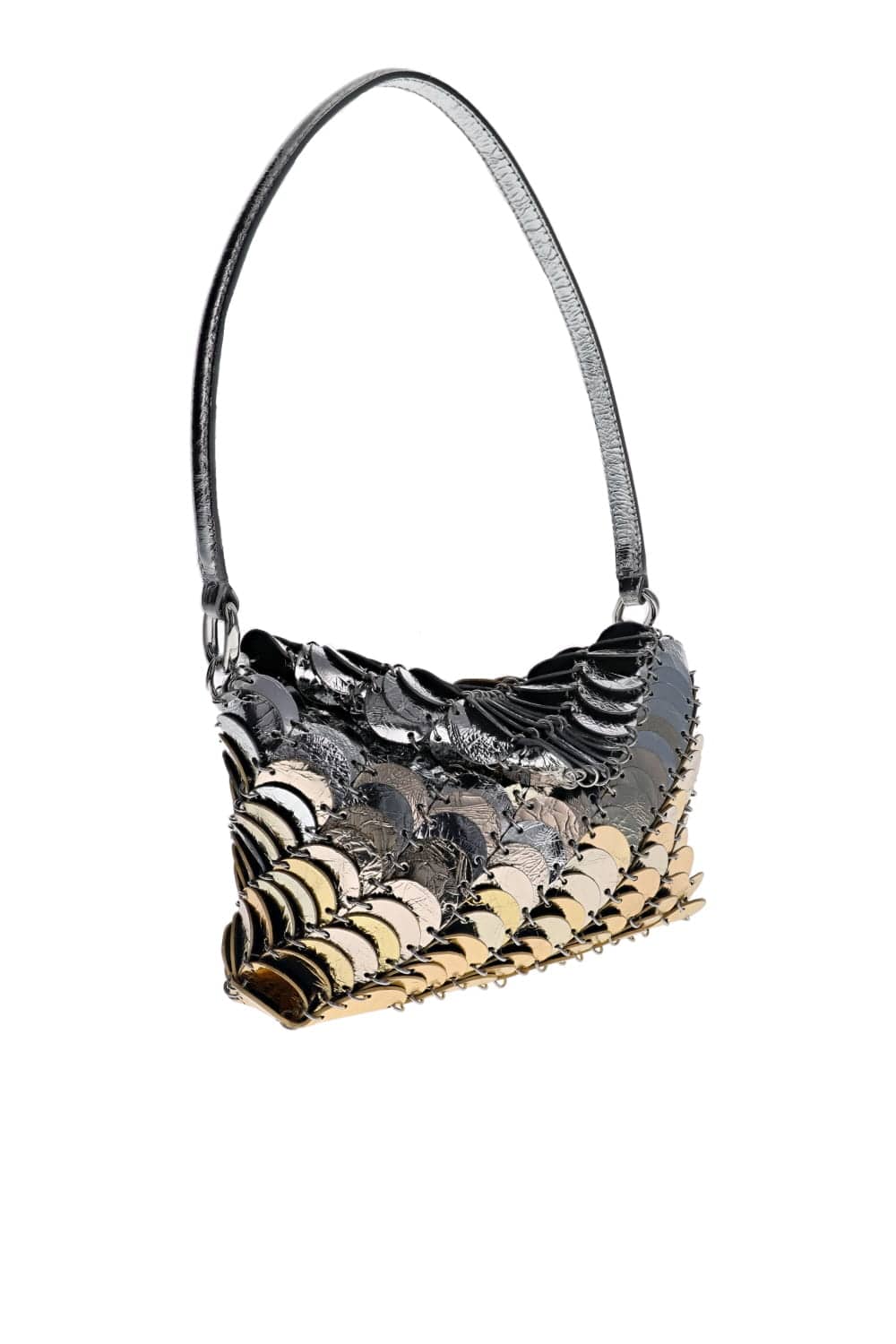 ショルダーバッグ・ポシェット Rabanne Shoulder Bag - Rabanne - l - Gold Sparkle Nano embellished shoulder bag in gold - Rabanne