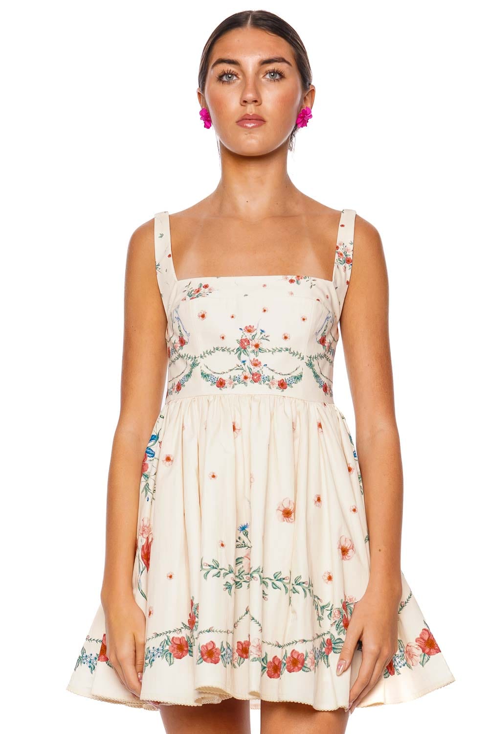 AGUA by Agua Bendita Hierbabuena Mosqueta Embroidered Mini Dress