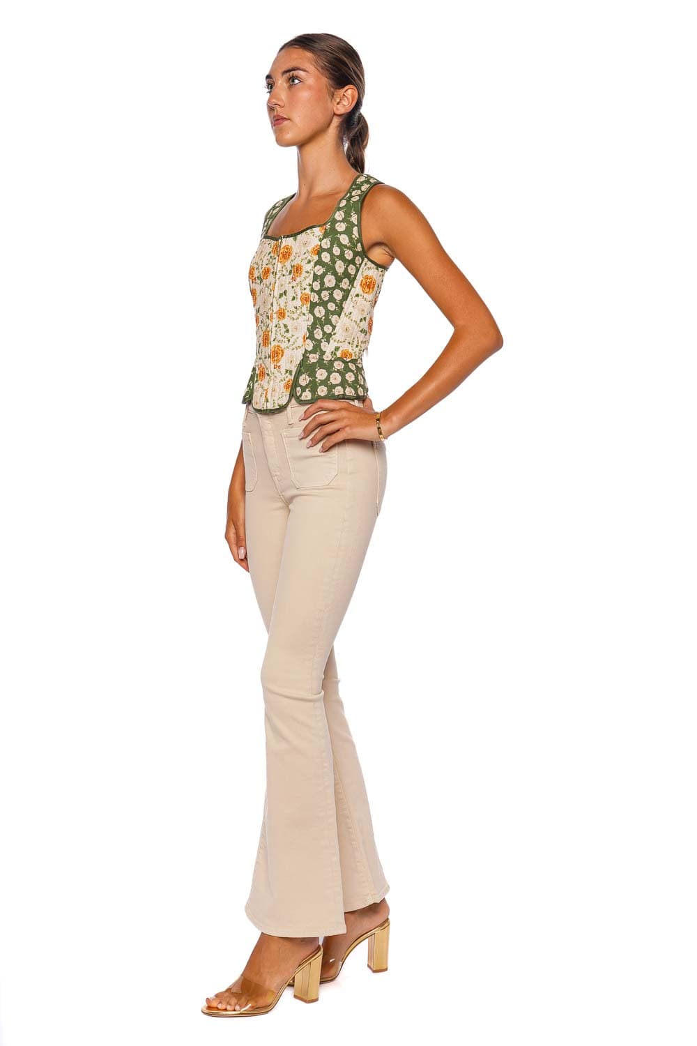 Agua Bendita Sinclair Été Bustier Crop Top