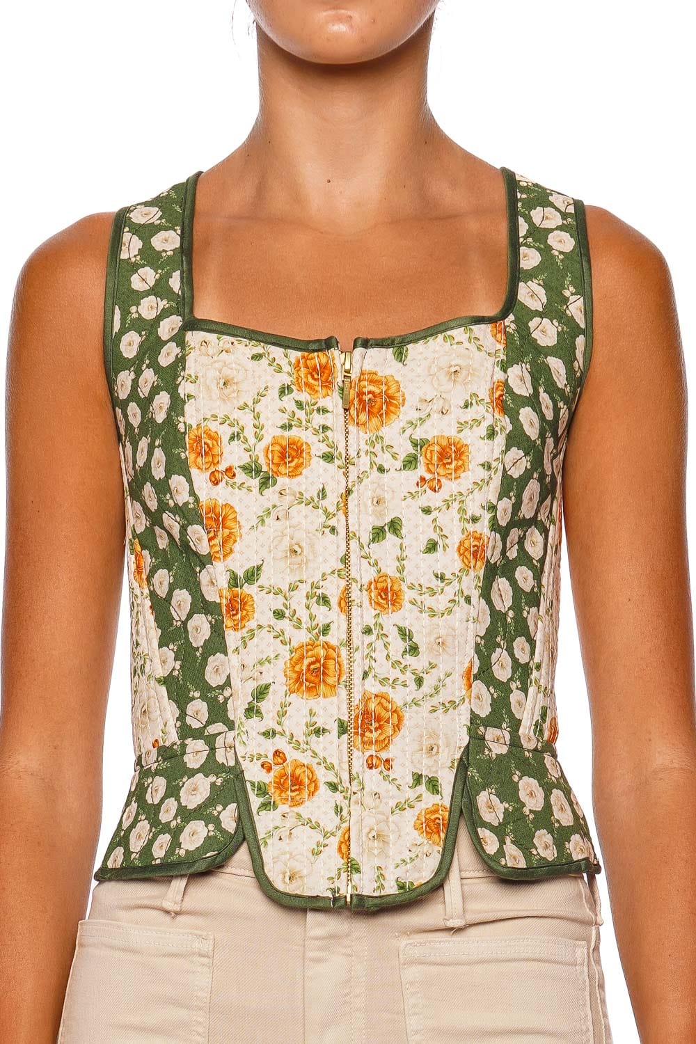 Agua Bendita Sinclair Été Bustier Crop Top