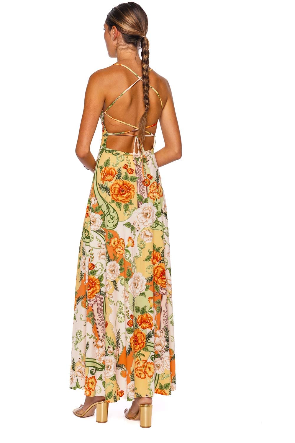 Agua Bendita Arista Été Ruched Midi Dress