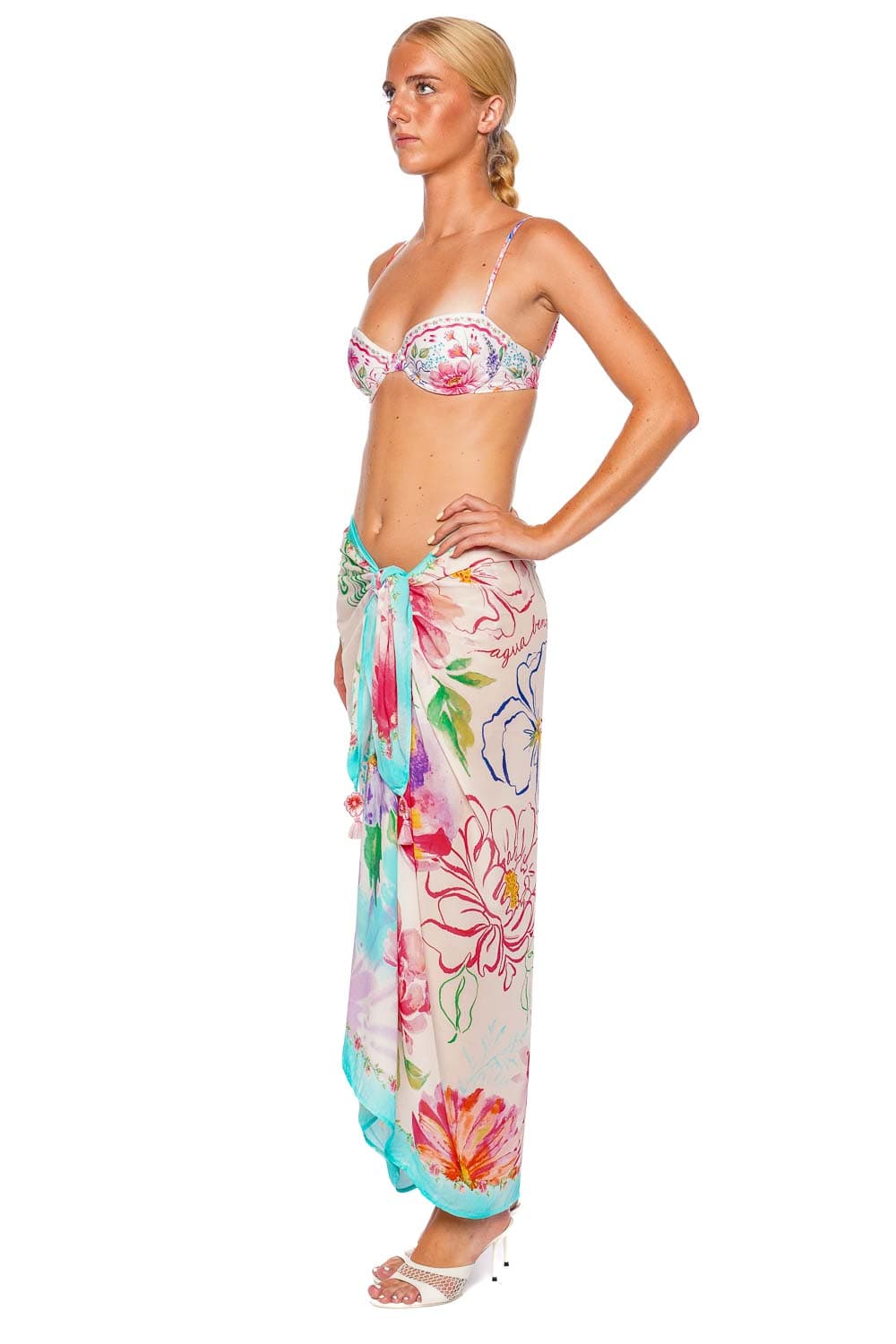 Agua Bendita Irene Chroma Floral Bikini Top