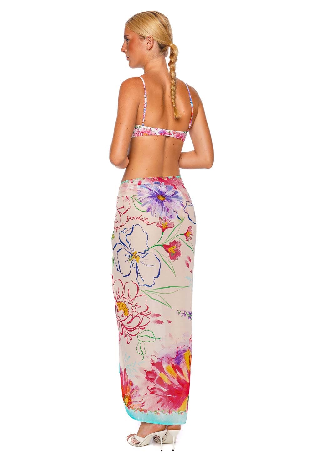 Agua Bendita Irene Chroma Floral Bikini Top