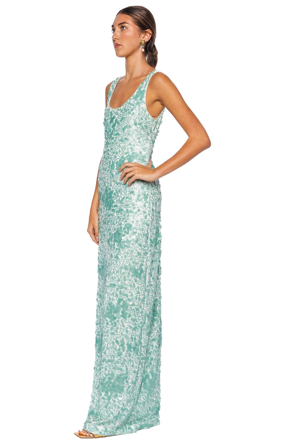 SIMKHAI Bex Embellished Tank Maxi Dress