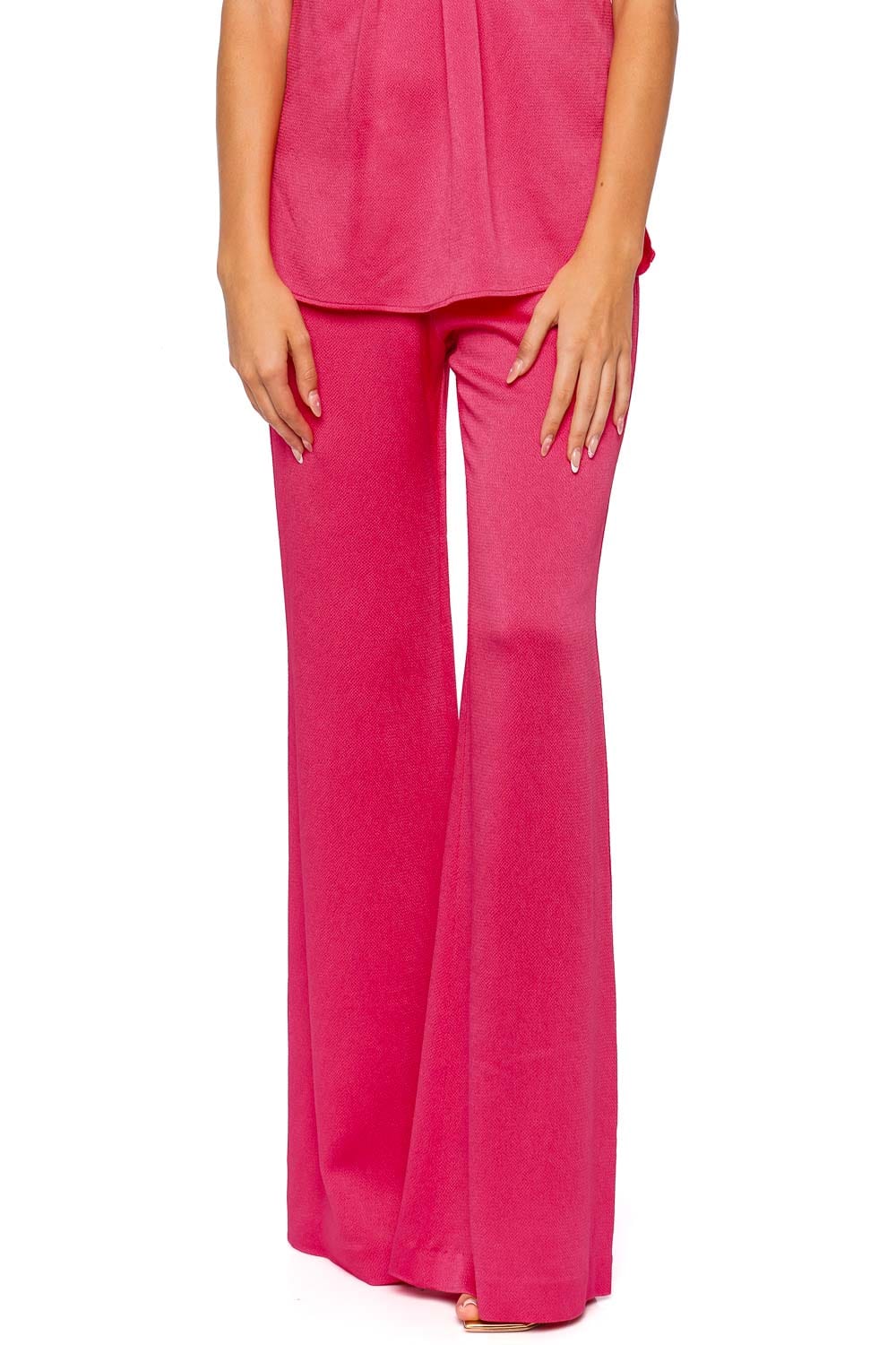 Silvia Tcherassi Palermo Peony Satin Wide Leg Pant