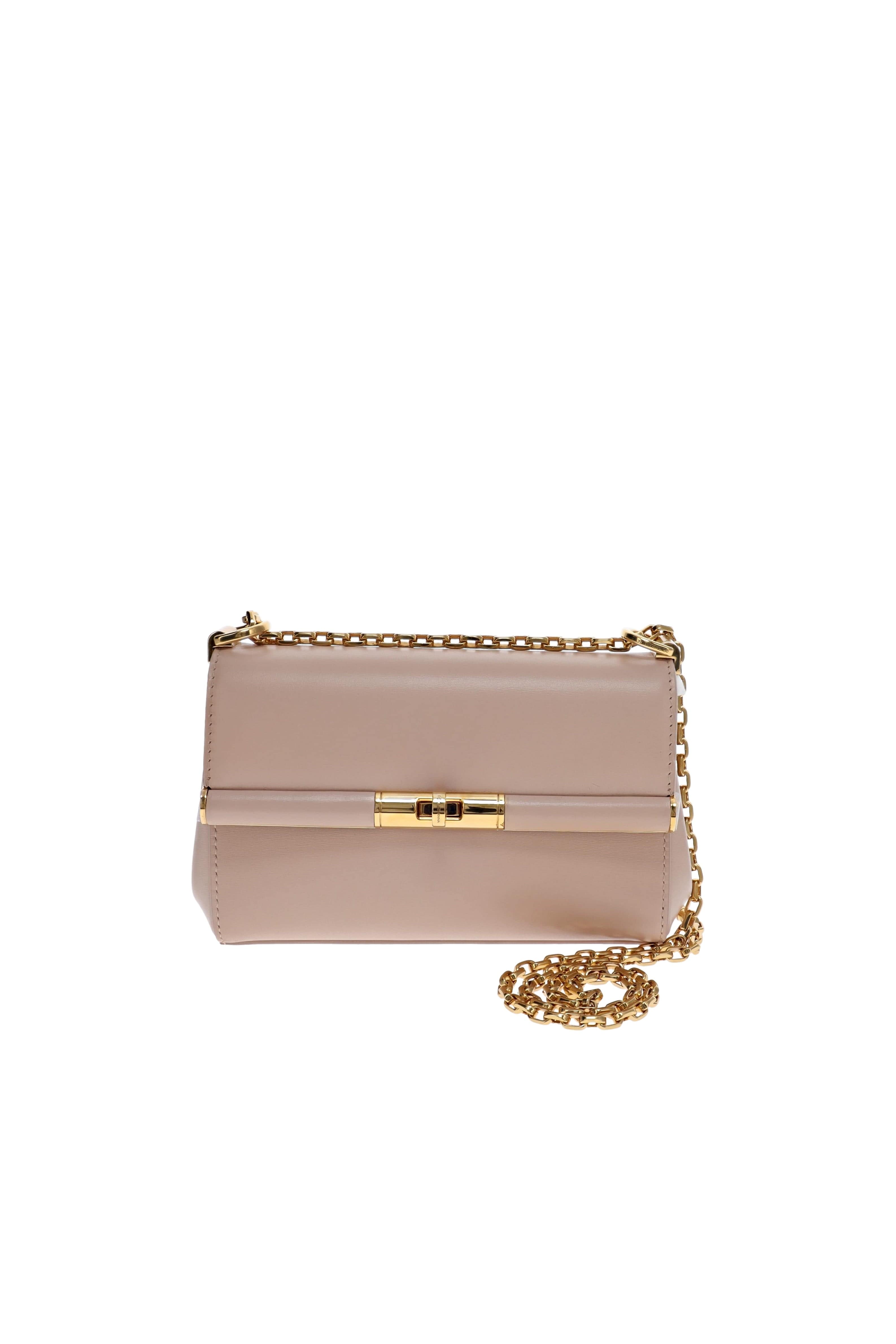 Dolce & Gabbana Mini Marlene Nude Leather City Bag