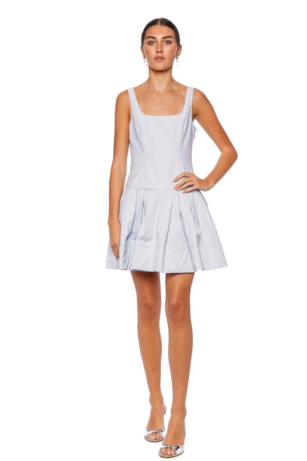 SIMKHAI Lucy Periwinkle Sleeveless Mini Dress