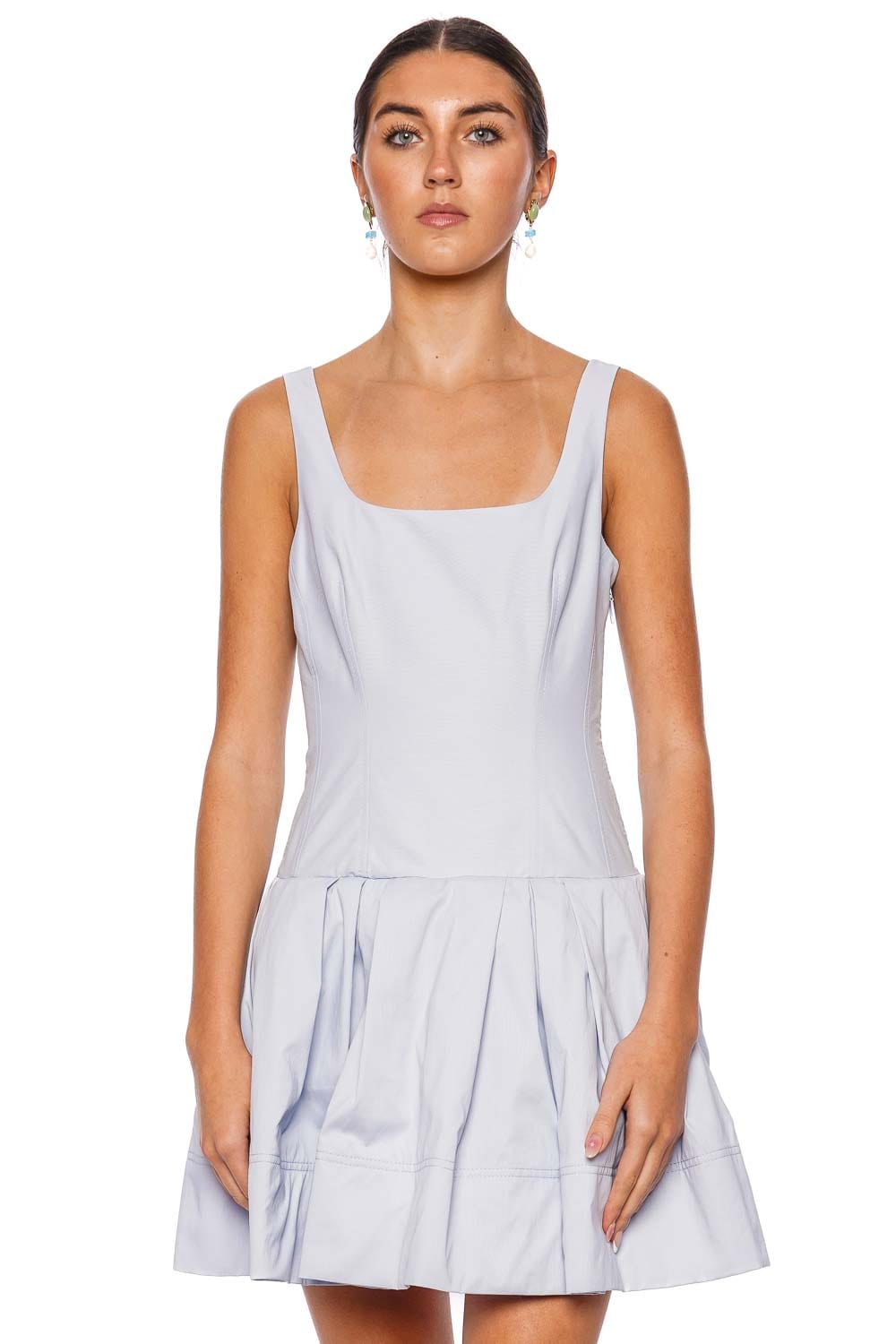 SIMKHAI Lucy Periwinkle Sleeveless Mini Dress