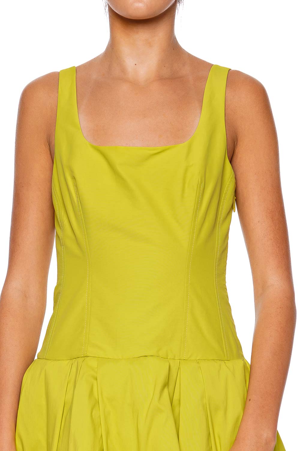 SIMKHAI Lucy Yellow Plum Sleeveless Mini Dress