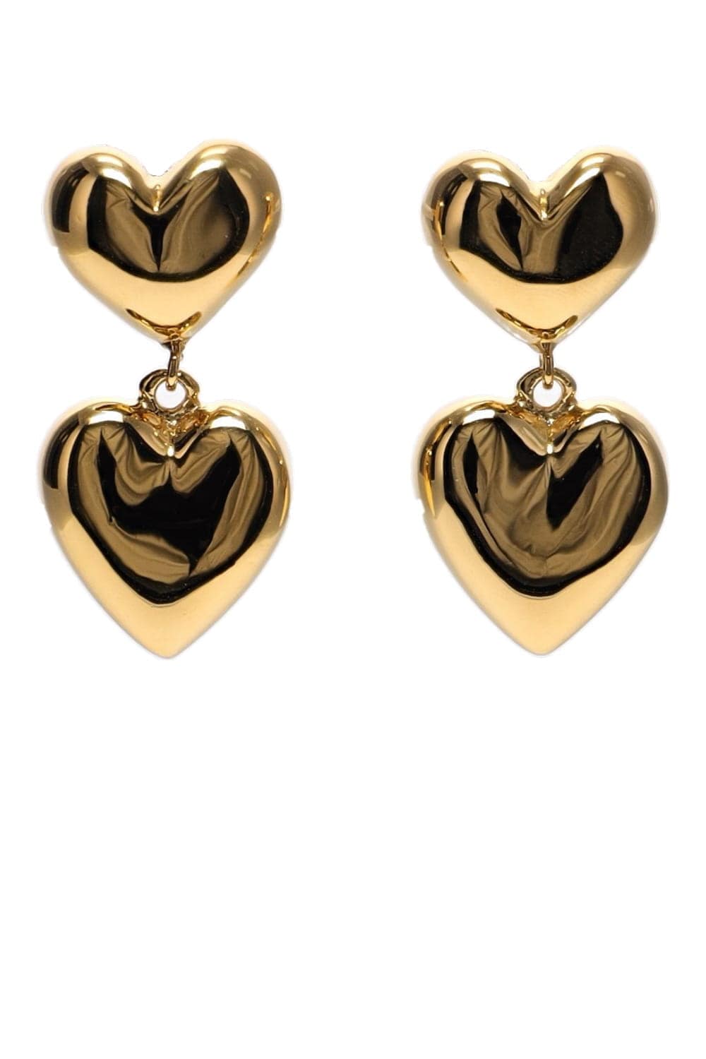 Jennifer Behr Paulette Gold Heart Drop Earrings