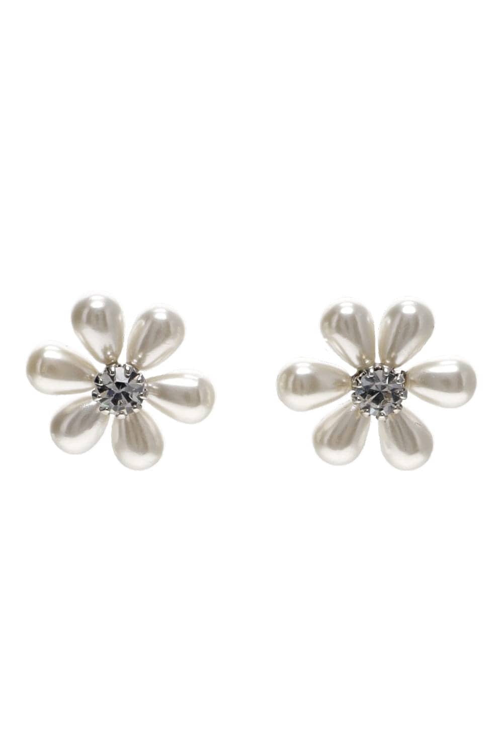 Jennifer Behr Laena Silver Floral Stud Earrings