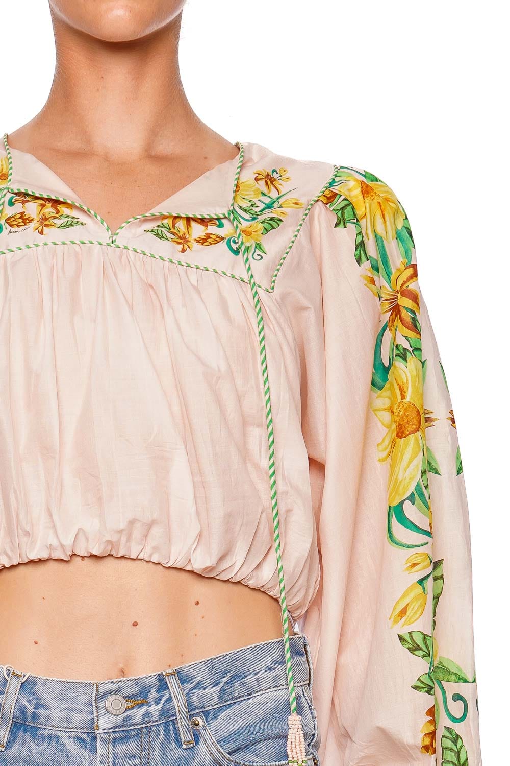 FARM Rio Botanical Beauty Long Sleeve Blouse