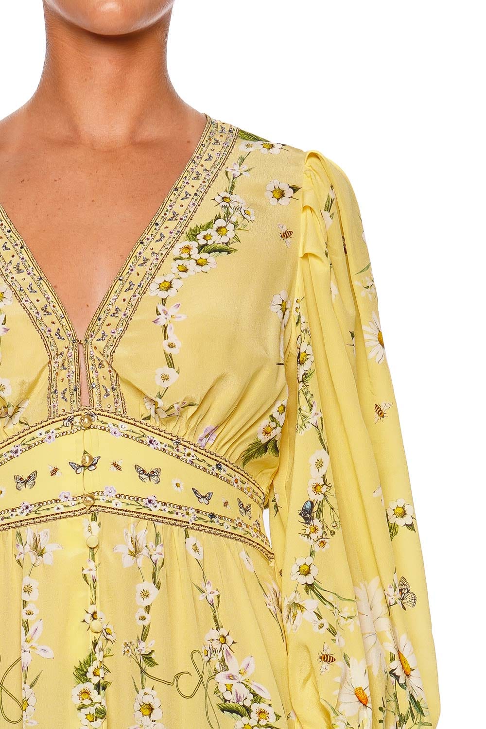Camilla BUTTON FRONT FRILL DRESS 00037820-DAISCHAN DAISY CHAINS