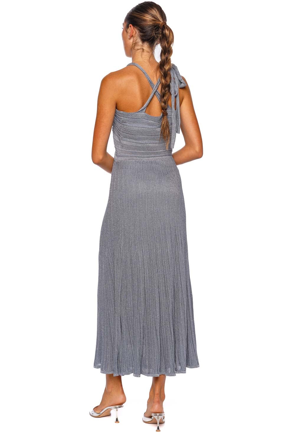 ワンピース DIESEL Midi dresses Women's Jersey dress with see-through effect | Grey | Diesel