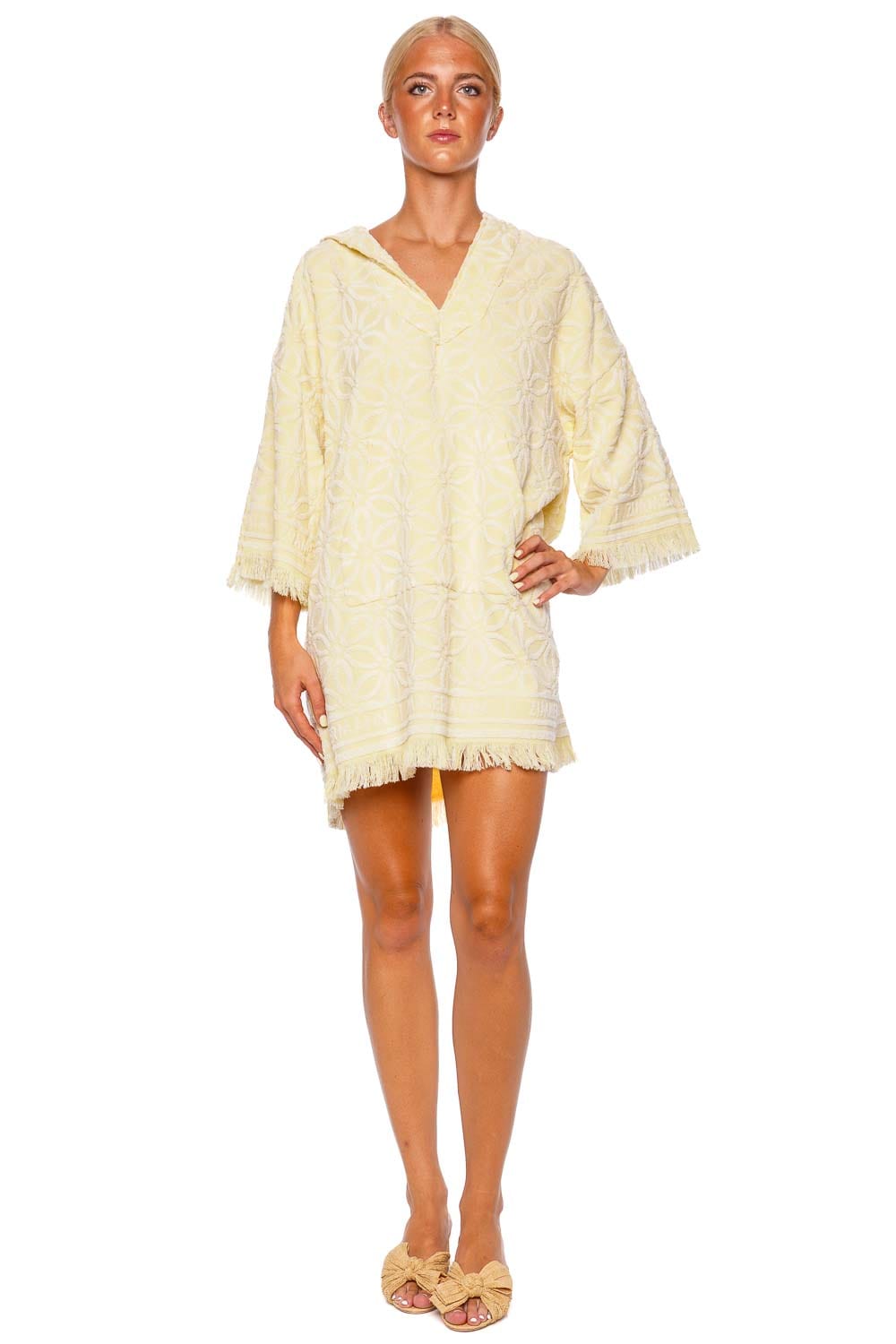 【Zimmermann】Coco hooded cotton terry minidress Coco Hooded Towel Mini Dress