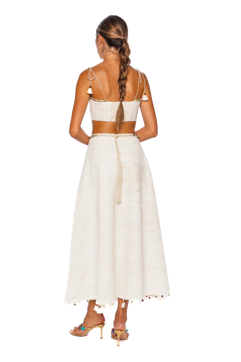 ZIMMERMANN Rhiannon Bead Trimmed Cropped Bodice