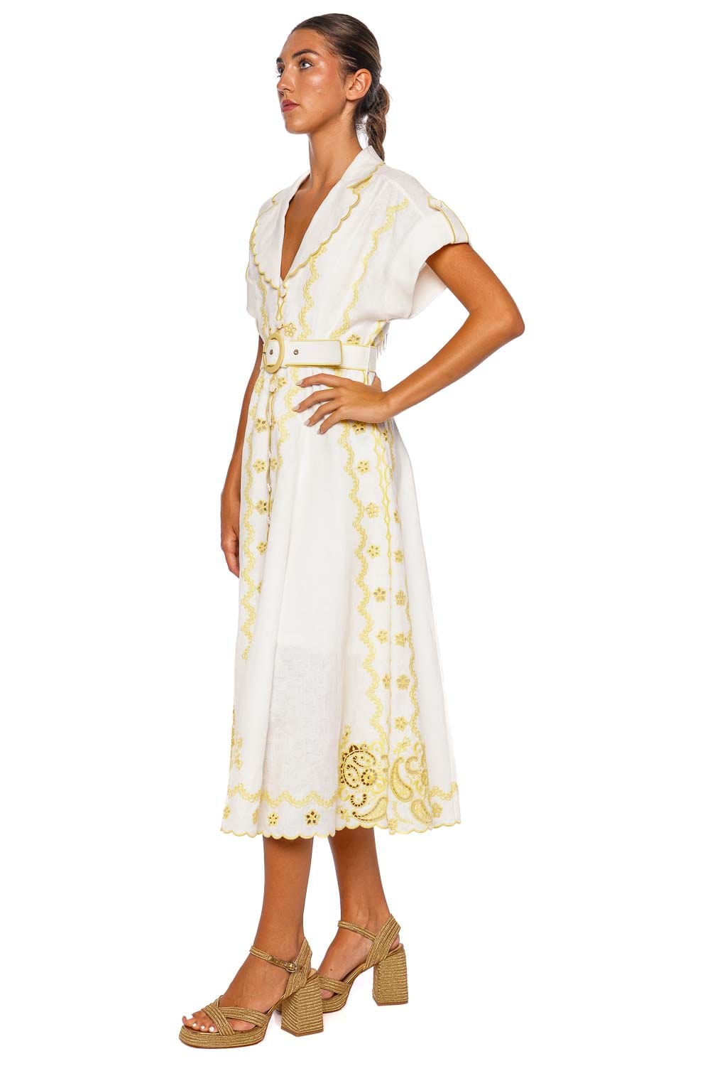 ワンピース Zimmermann DRESS (4591DSS252 IVOLE) zimmermann dress womanlucky embroidered midi dress