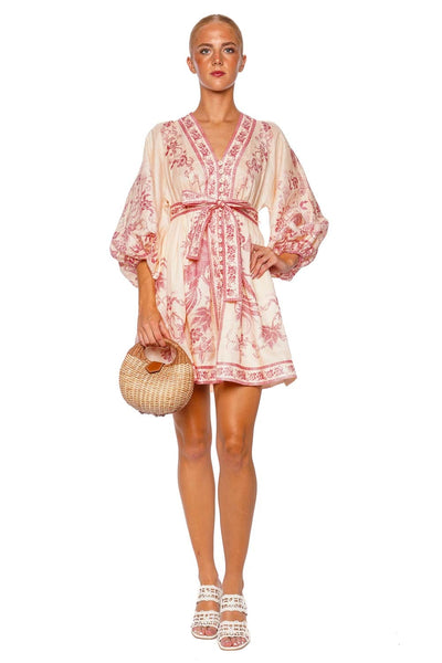 【Zimmermann】Belted lace minidress Belted lace minidress in blue - Zimmermann | Mytheresa
