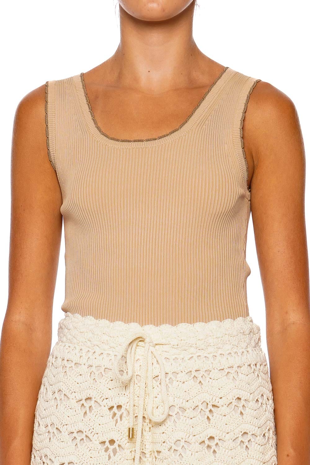 ZIMMERMANN Ascension Macadamia Scallop Scoop Tank
