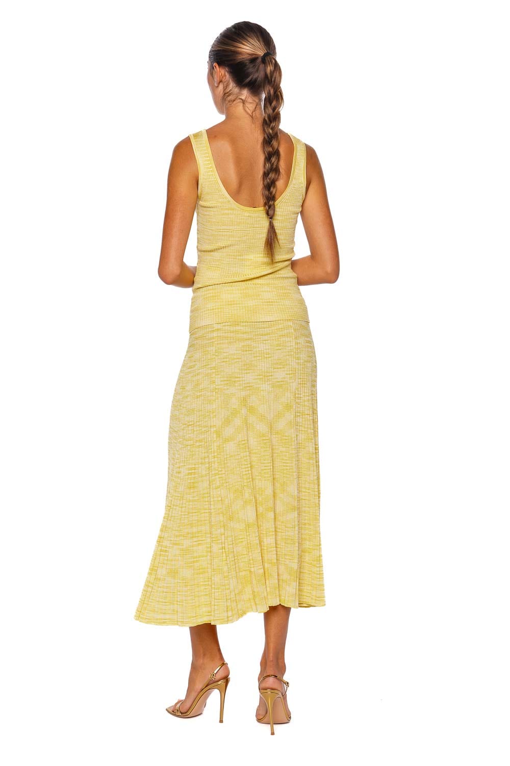 ZIMMERMANN Illuminate Lemon Mouline Ribbed Tank