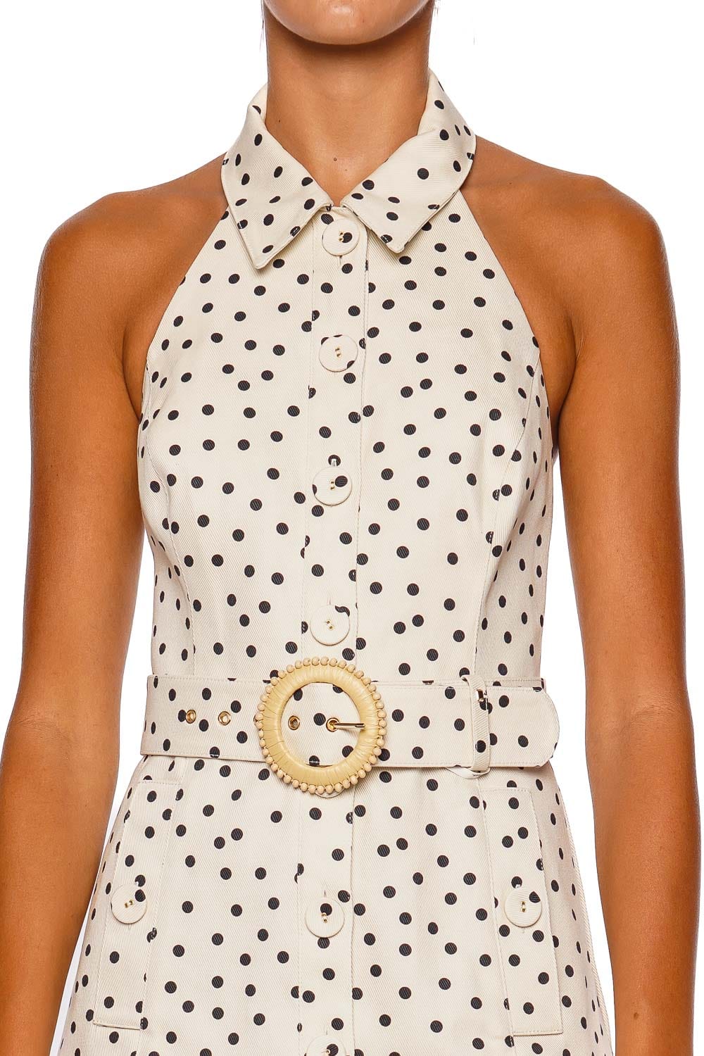 Parker Belted Halter Mini Dress