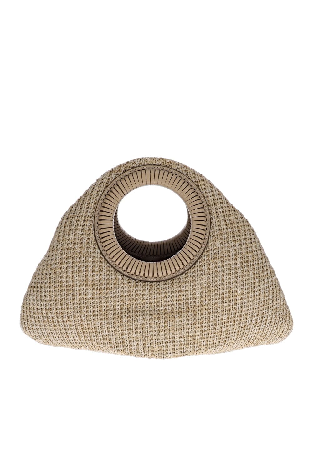 Cult Gaia Thais Natural Straw Top Handle Bag