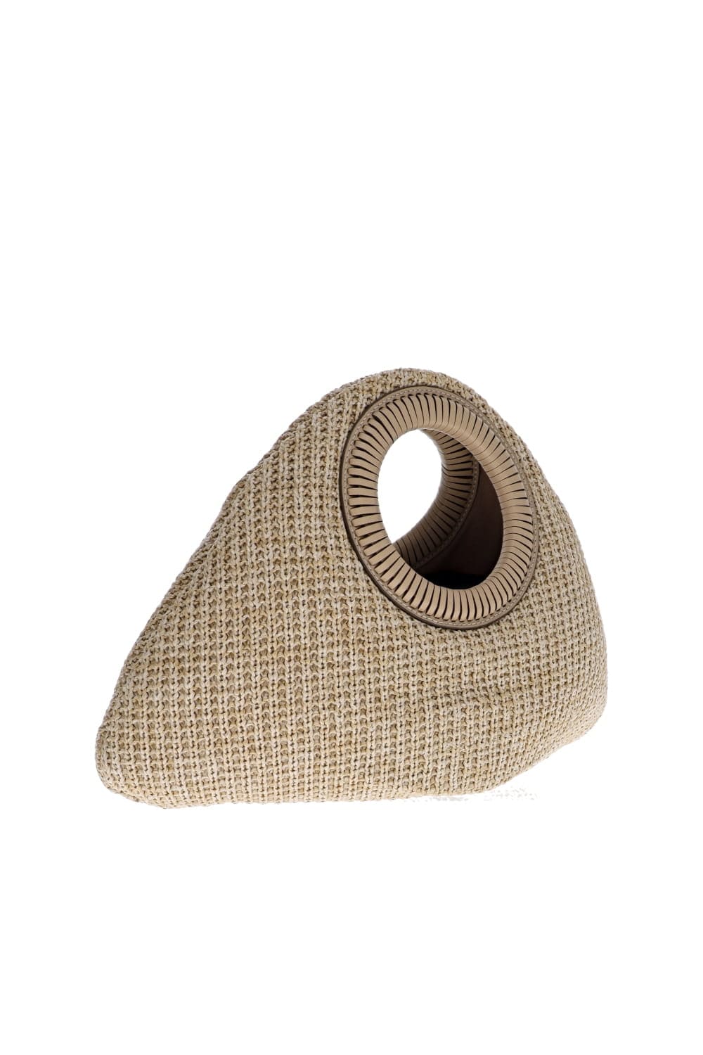 Cult Gaia Thais Natural Straw Top Handle Bag