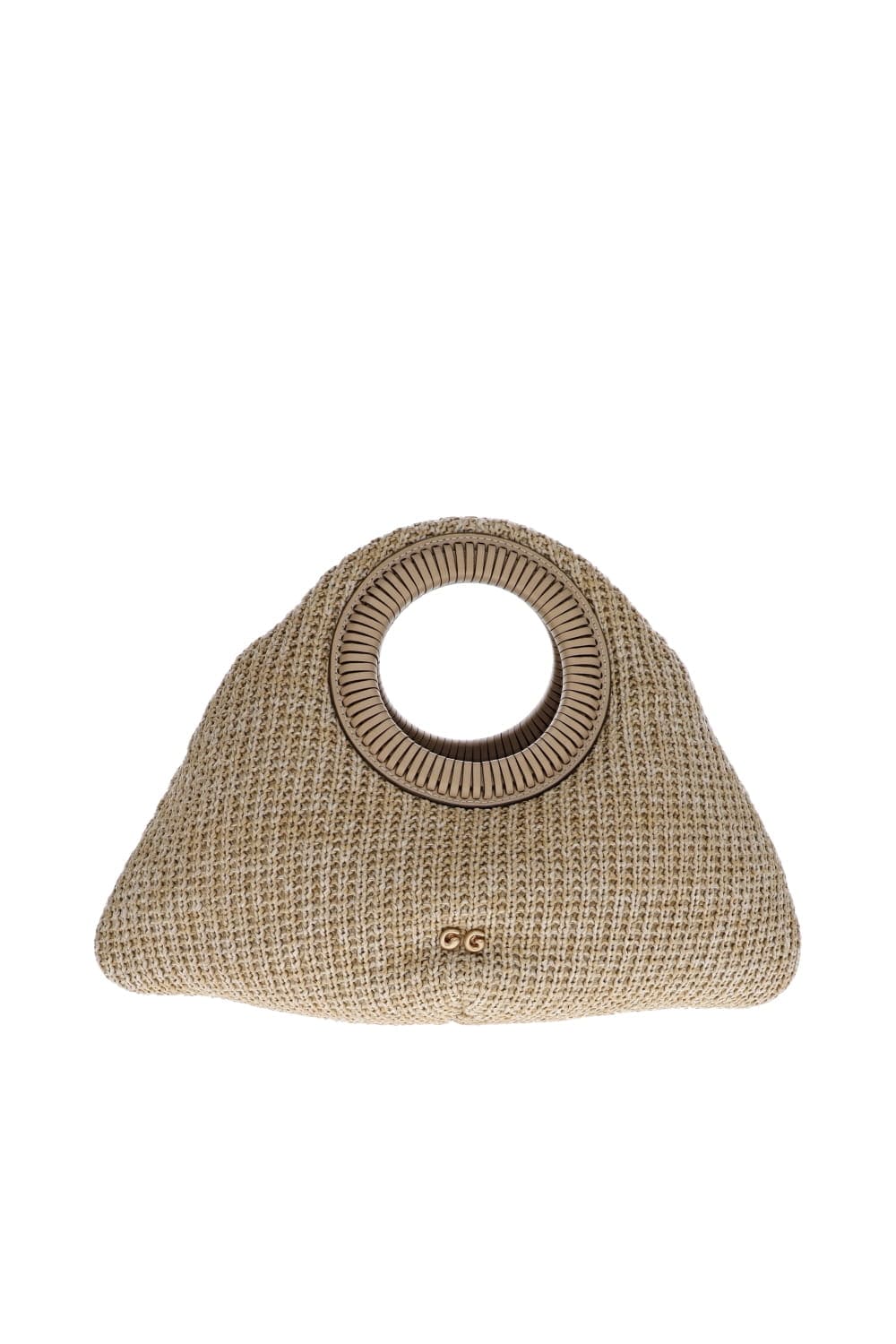Cult Gaia Thais Natural Straw Top Handle Bag