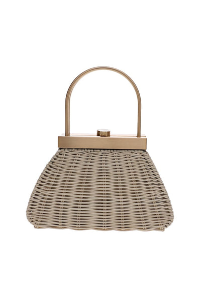 Estelle Natural Wicker Top Handle Bag