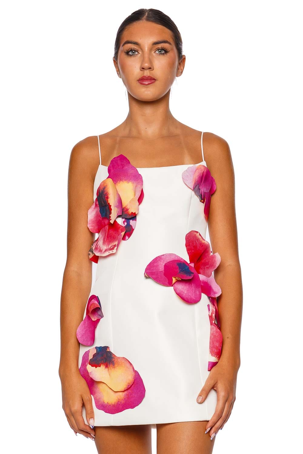 Acler Miltonrise Orchid Embellished Mini Dress