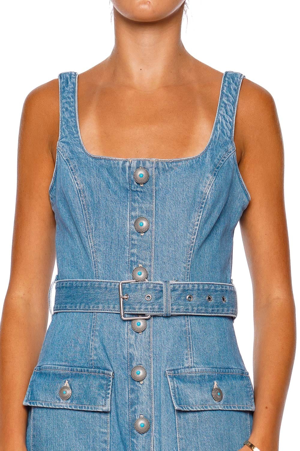 アンドマリー andmary Bonnie denim mini dress ANDMARY】Bonnie denim mini dress