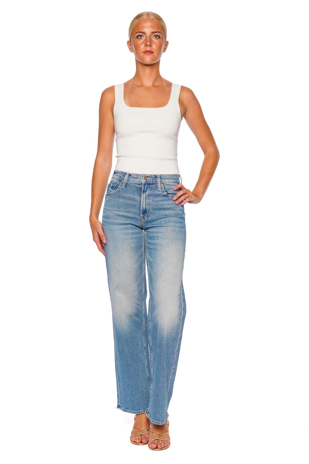 The Spinner Zip Sneak Wide Leg Jean
