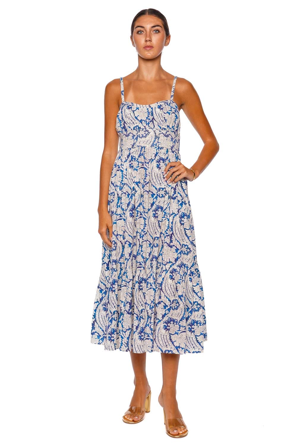 Ulla Johnson Nadine Ciel Cami Midi Dress