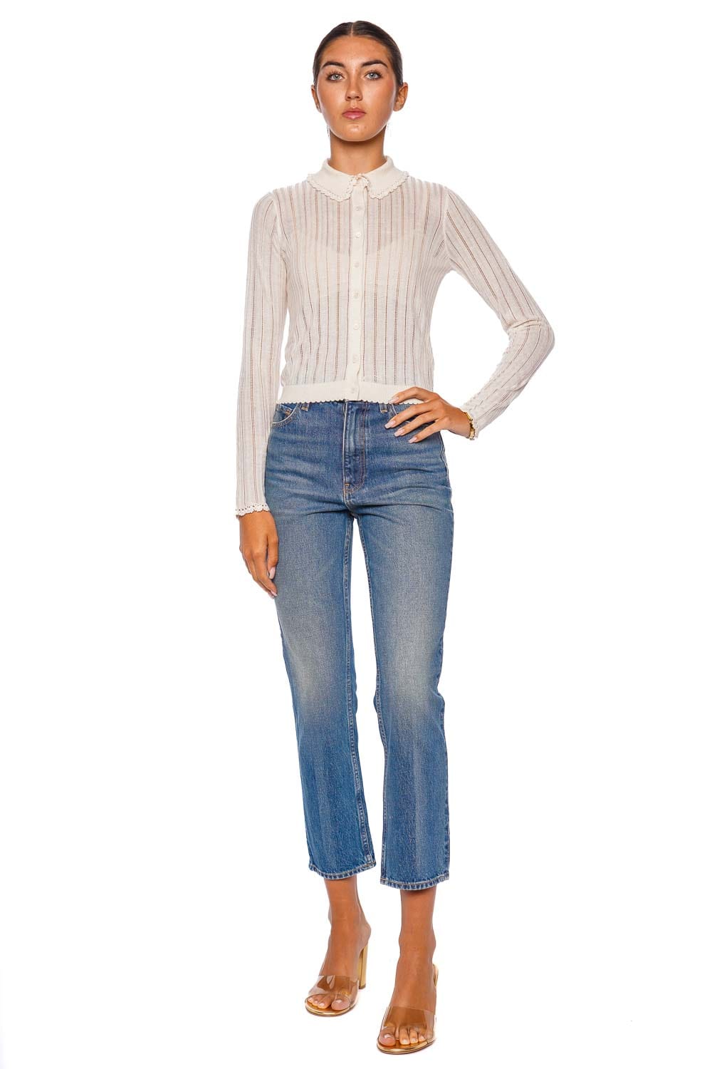 Ulla Johnson The Agnes Cropped Straight Leg Jean