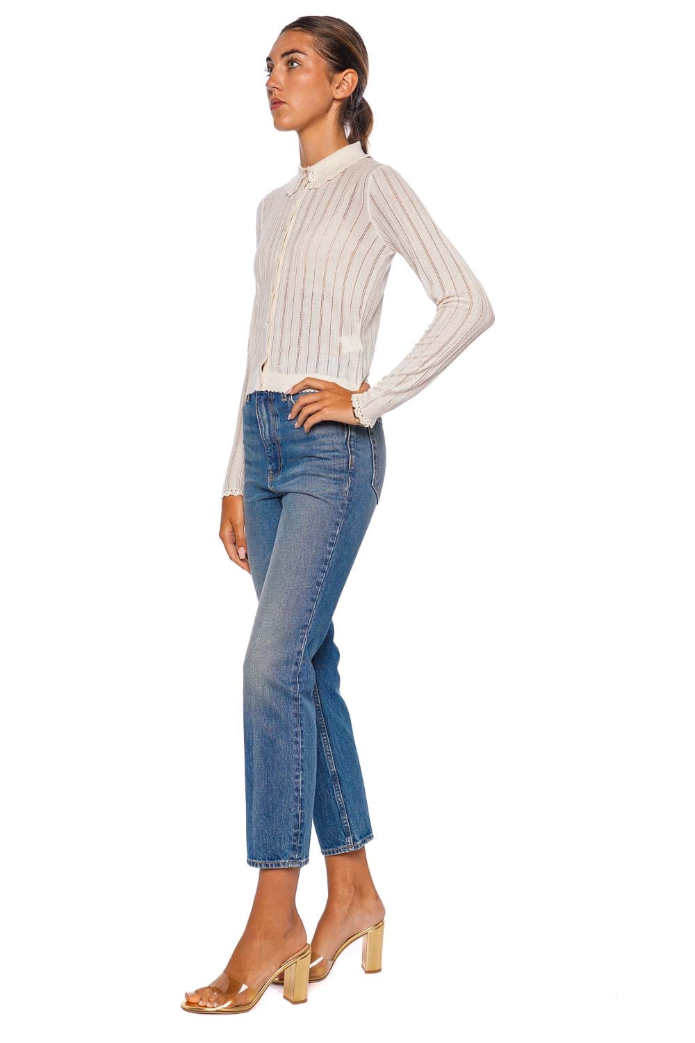 Ulla Johnson The Agnes Cropped Straight Leg Jean
