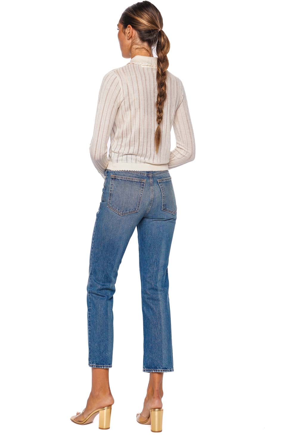 Ulla Johnson The Agnes Cropped Straight Leg Jean