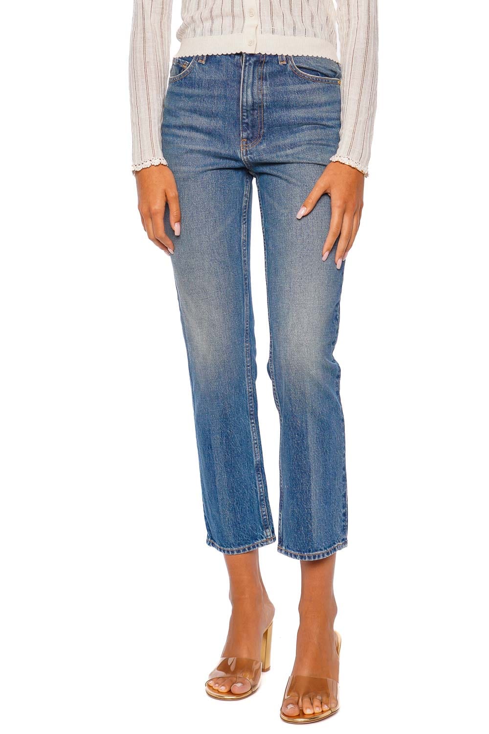 Ulla Johnson The Agnes Cropped Straight Leg Jean