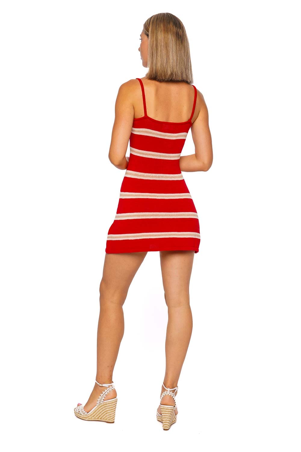 SER.O.YA Azriel Striped Knit Mini Dress