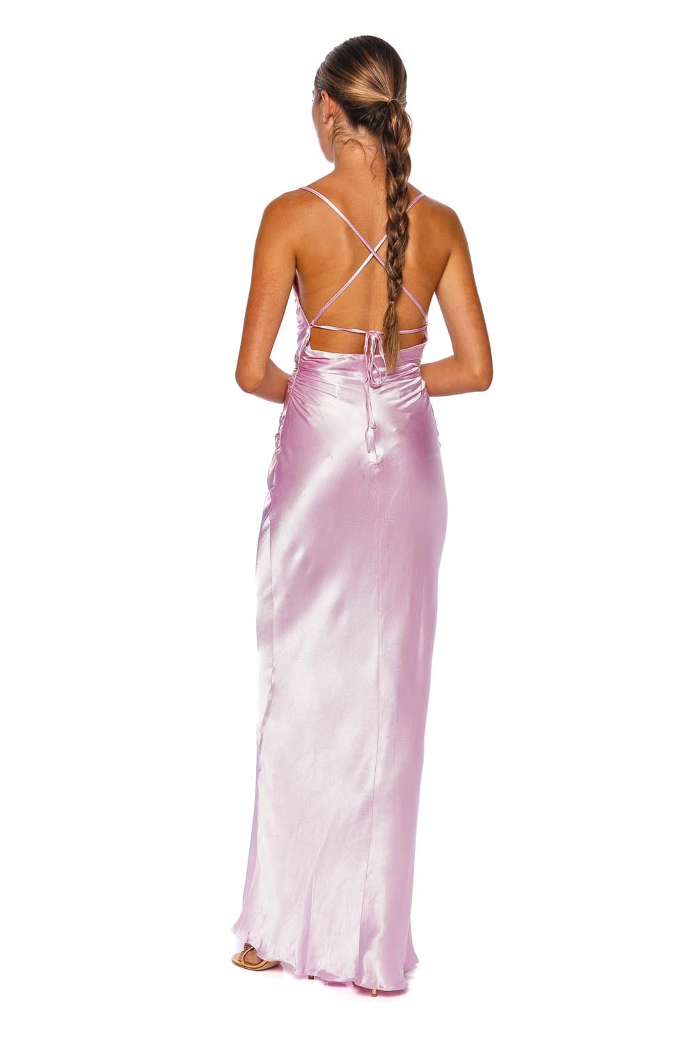 La Lune Peony Lace Back Maxi Dress La Lune Peony Lace Back Maxi Dress