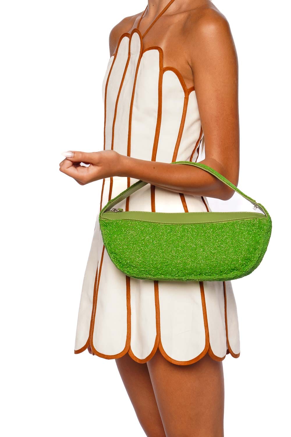Staud Demy Meadow Beaded Shoulder Bag