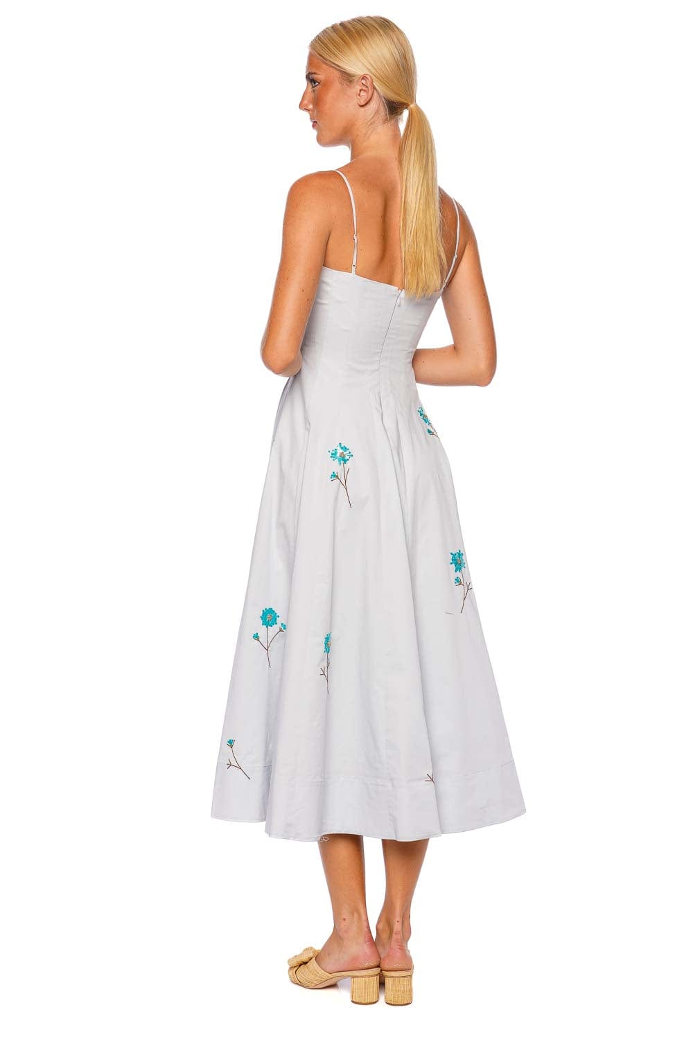 Wylie Dandelion Sky Embellished Midi Dress