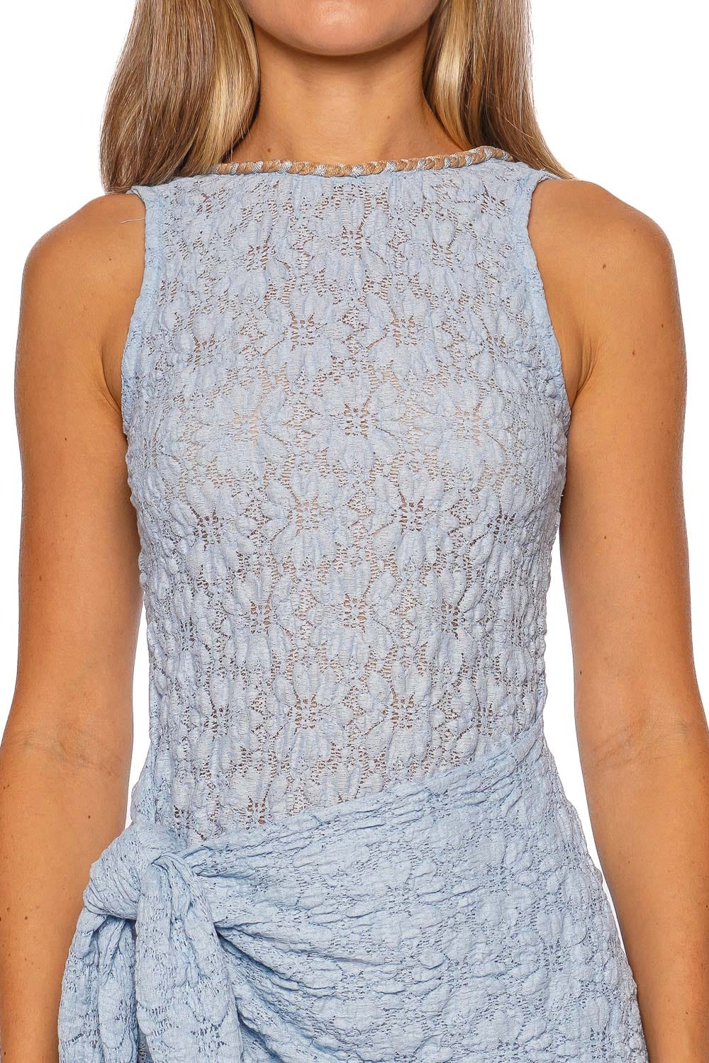 Waimari Danielle Embellished Lace Mini Dress