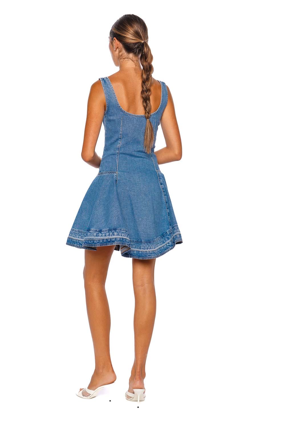 Eleodra Sleeveless Denim Mini Dress