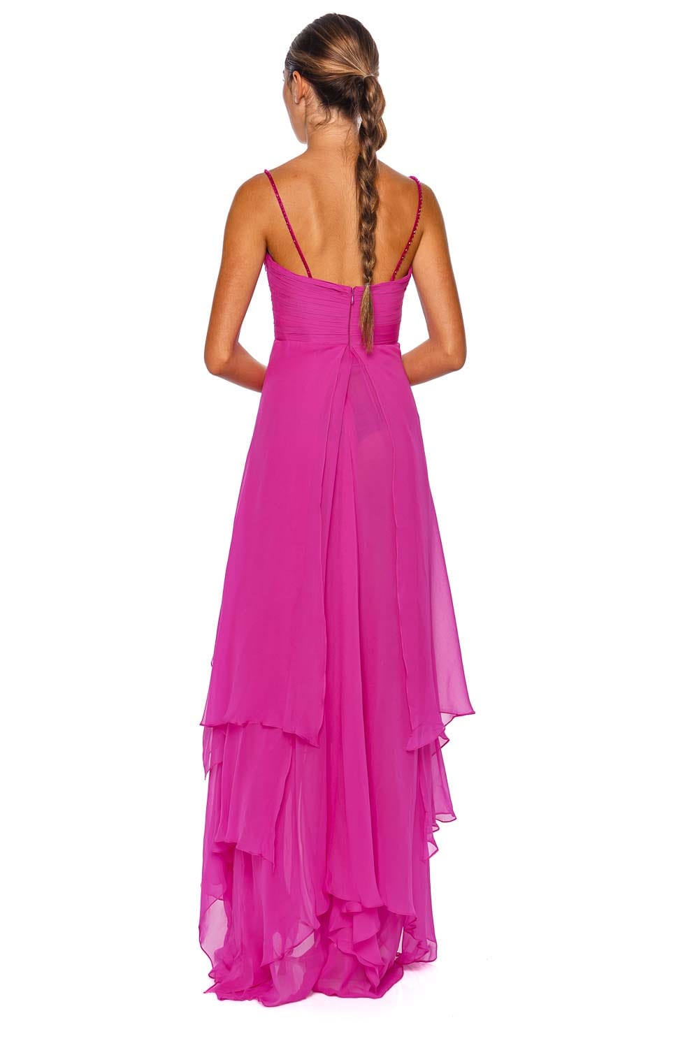 Francesca Miranda Zucchero Pleated Silk Maxi Dress Francesca Miranda Zucchero Pleated Silk Maxi Dress