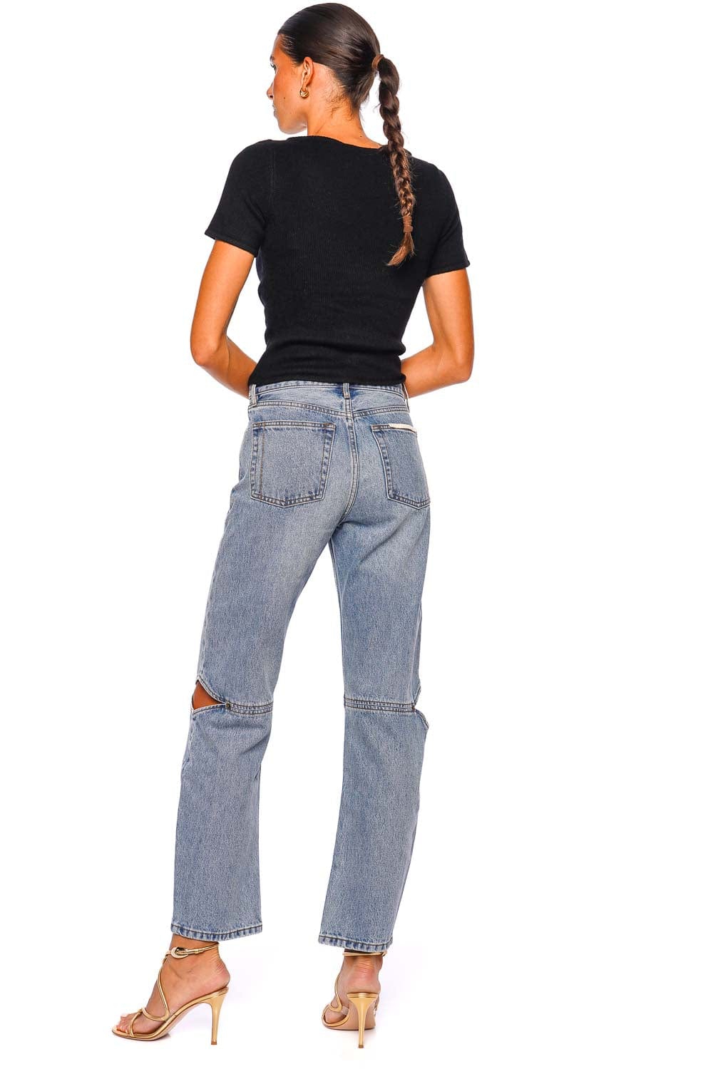 Still Here Cowgirl 1962 Vintage Cutout High Waist Jeans