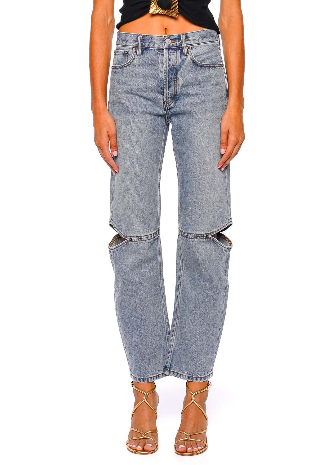 Still Here Cowgirl 1962 Vintage Cutout High Waist Jeans