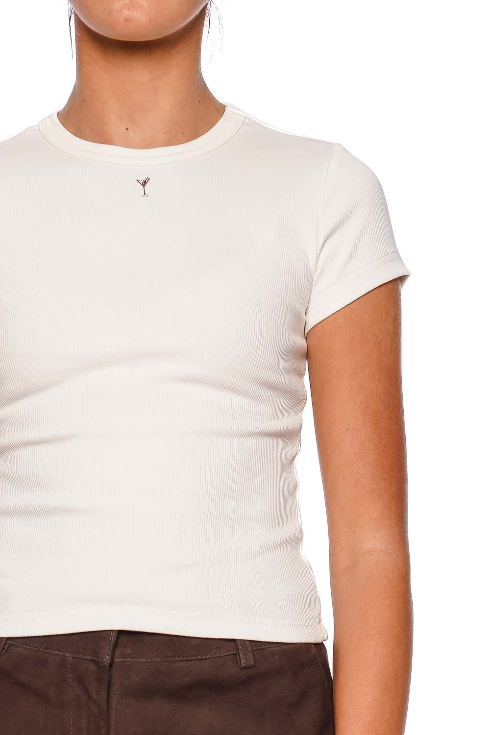 Retrofête Tove Martini Embellished Short Sleeve Top