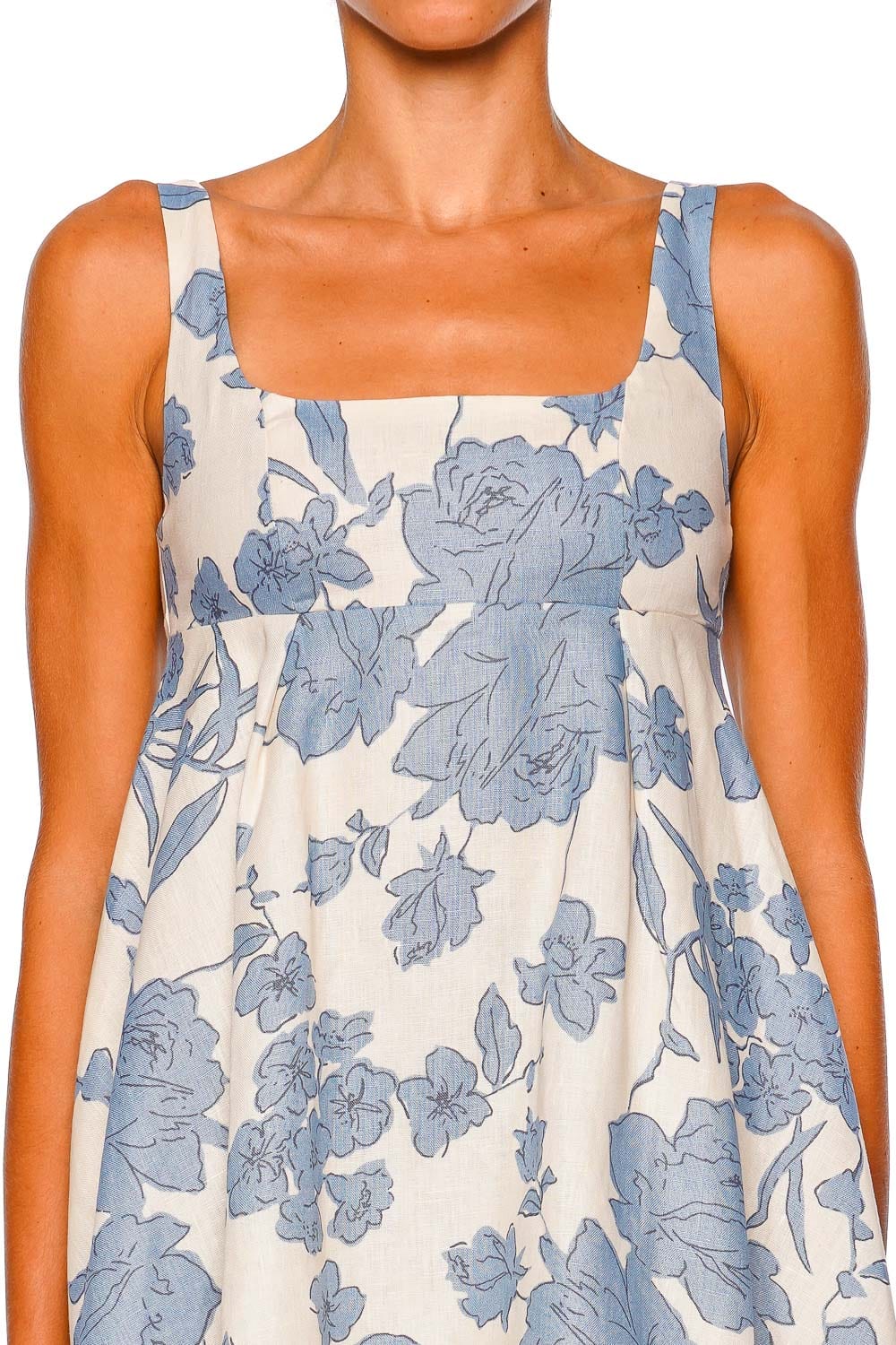 Faithfull The Brand Ellie Oline Floral Sleeveless Mini Dress