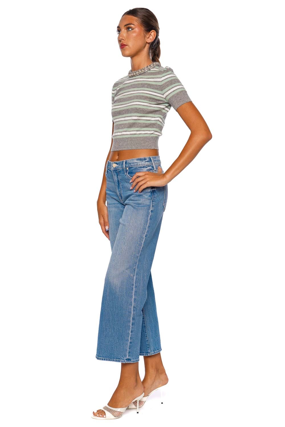 MOTHER Denim The Mid Rise Maven Ankle Jean