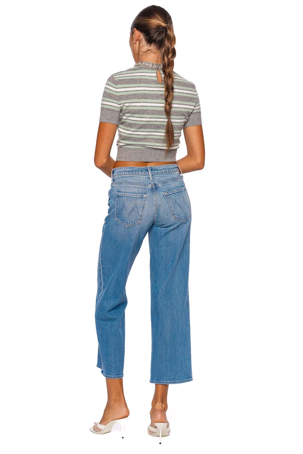 MOTHER Denim The Mid Rise Maven Ankle Jean
